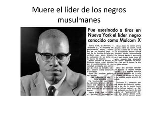 Muere el líder de los negros
musulmanes
 