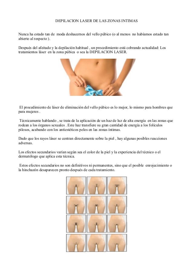 El Vello Depilarse Sin Irritacion Zona Intima Por Depilación Con