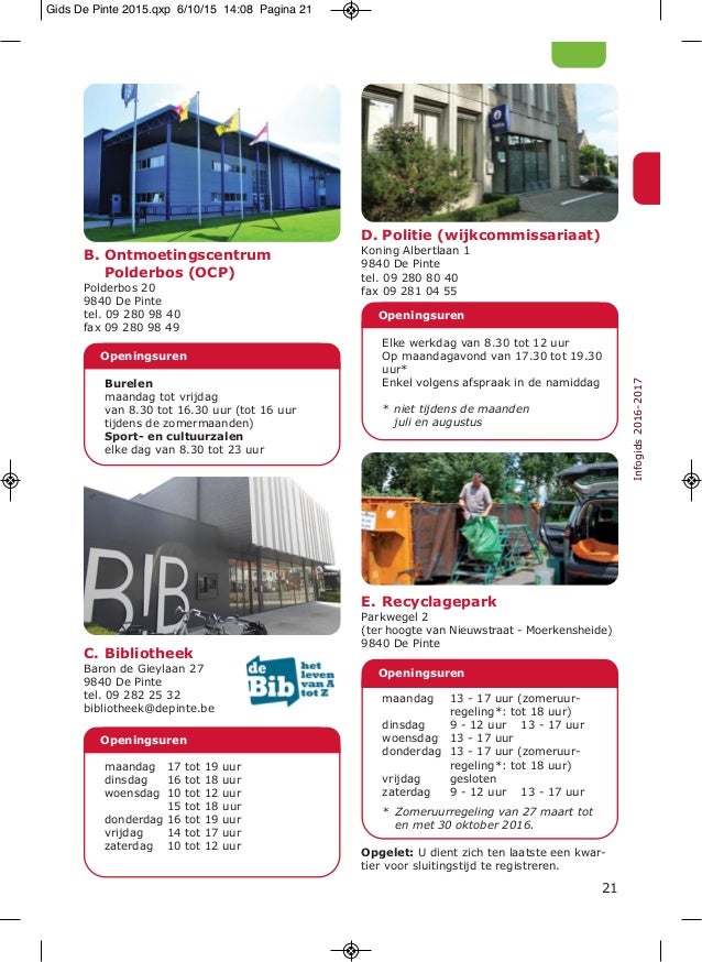 De Pinte Infogids2016 17