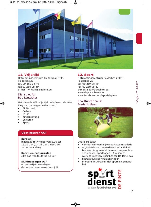 De Pinte Infogids2016 17