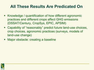 De pinto a cost benefit analyses for mitigation