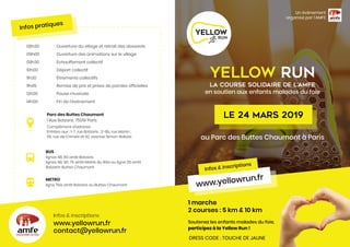 Yellow Run, la course solidaire de l'AMFE