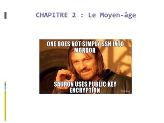 CHAPITRE 2 : Le Moyen-âge
 