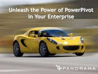 Unleash the Power of PowerPivot in Your Enterprise  