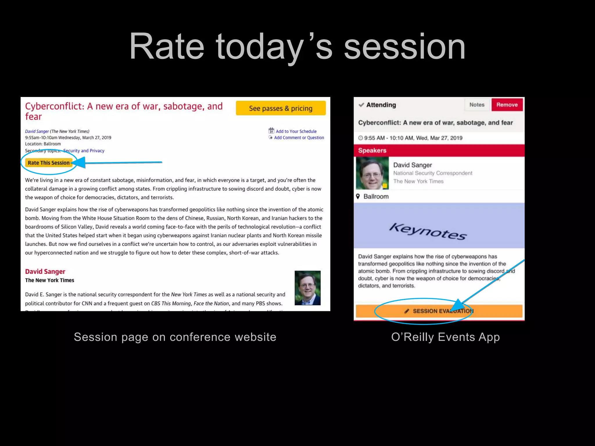 Rate today’s session
Session page on conference website O’Reilly Events App
 