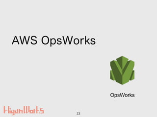 AWS OpsWorks
23
OpsWorks
 