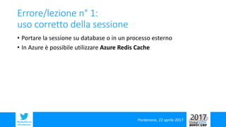 Pordenone, 22 aprile 2017#GlobalAzure
#Pordenone
Redis
• Redis is an open source (BSD licensed), in-memory data structure ...