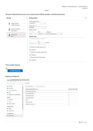 Azure File Share and File Sync guide (Beginners Edition) | DOCX