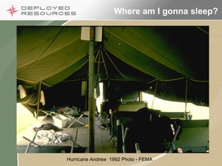 Where am I gonna sleep? Hurricane Andrew  1992 Photo - FEMA 