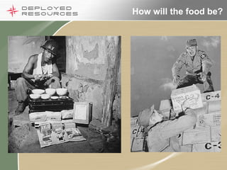 How will the food be? 