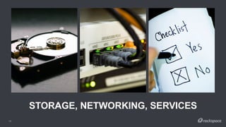 STORAGE, NETWORKING, SERVICES
13
 