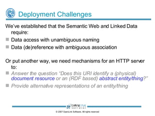 Hash URI Semantics Separating identification and naming from representation using Hash URIs 