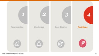 PwC Artificial Intelligence – AI Expo 25
1 2 3 4
Future is Now Challenges Case Studies Next Steps
 