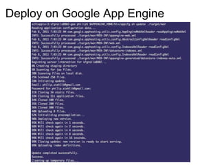 Deploy on Google App Engine 