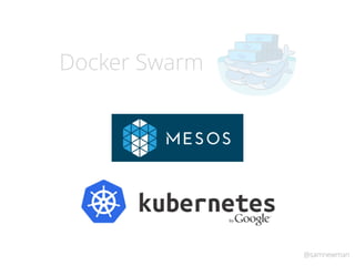 @samnewman
Docker Swarm
 