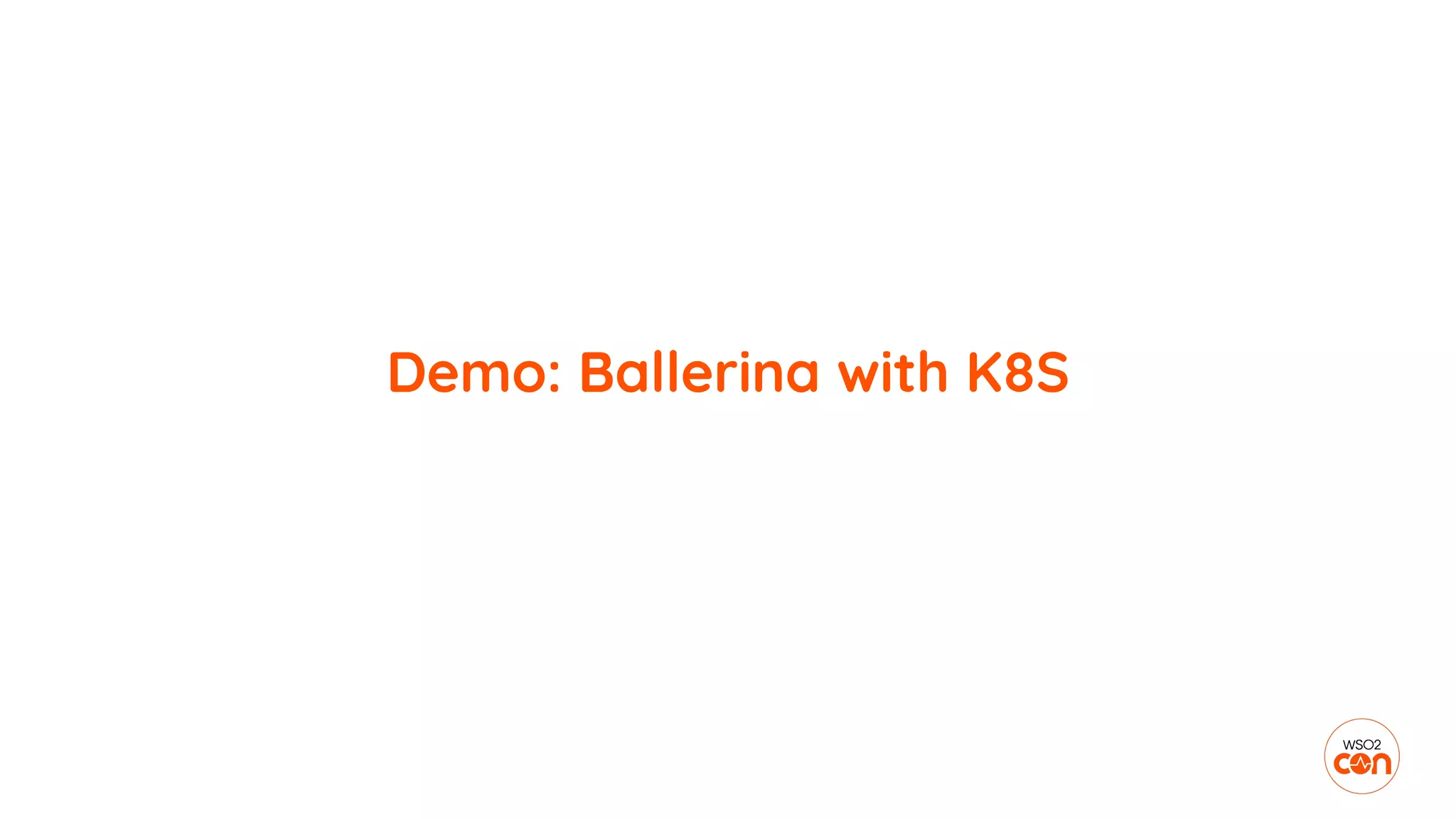 Demo: Ballerina with K8S
 