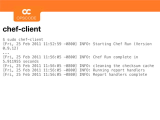 Deploying OpenStack with Chef