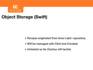 Deploying OpenStack with Chef