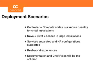 Deploying OpenStack with Chef