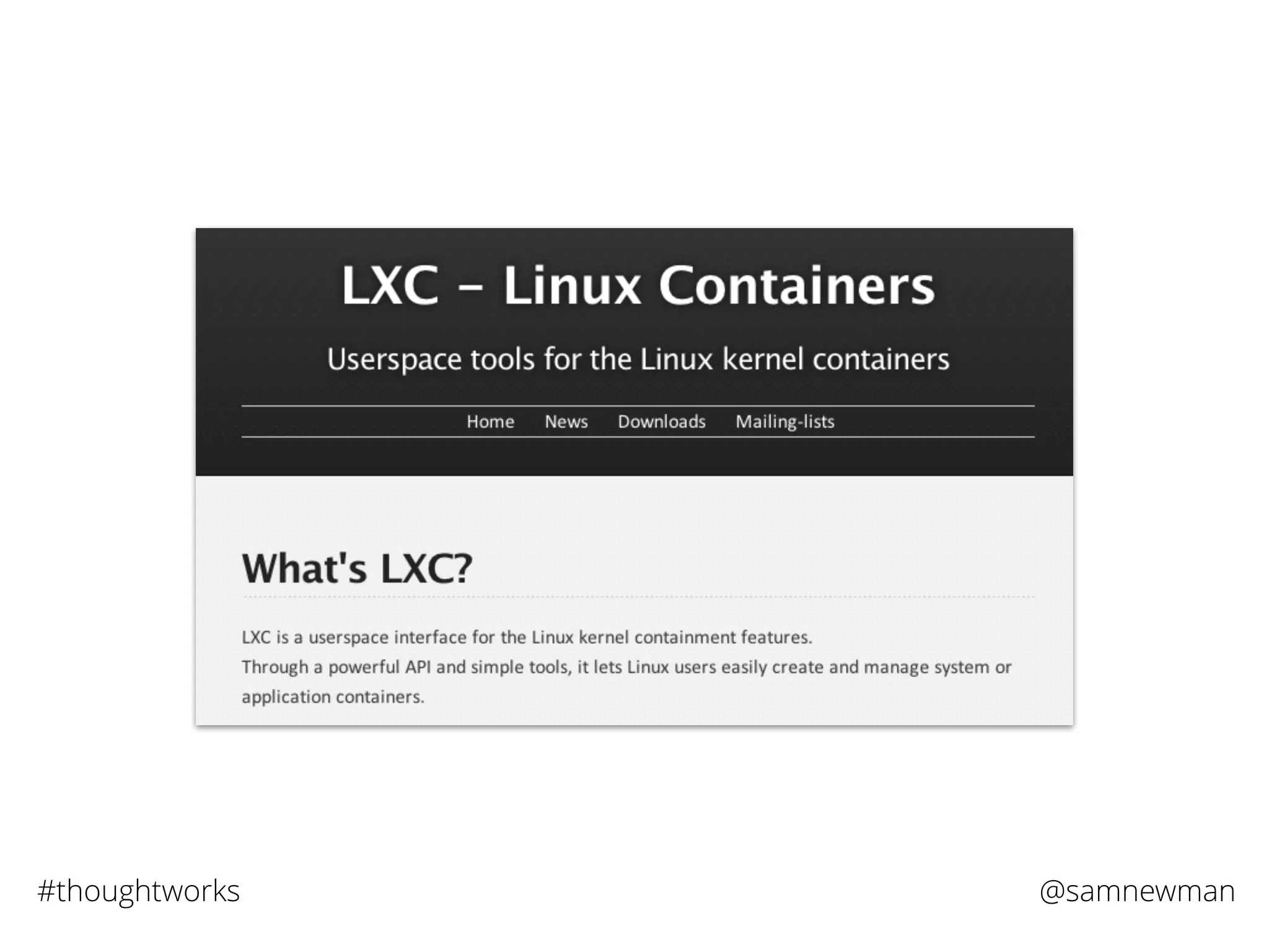 @samnewman#thoughtworks
 