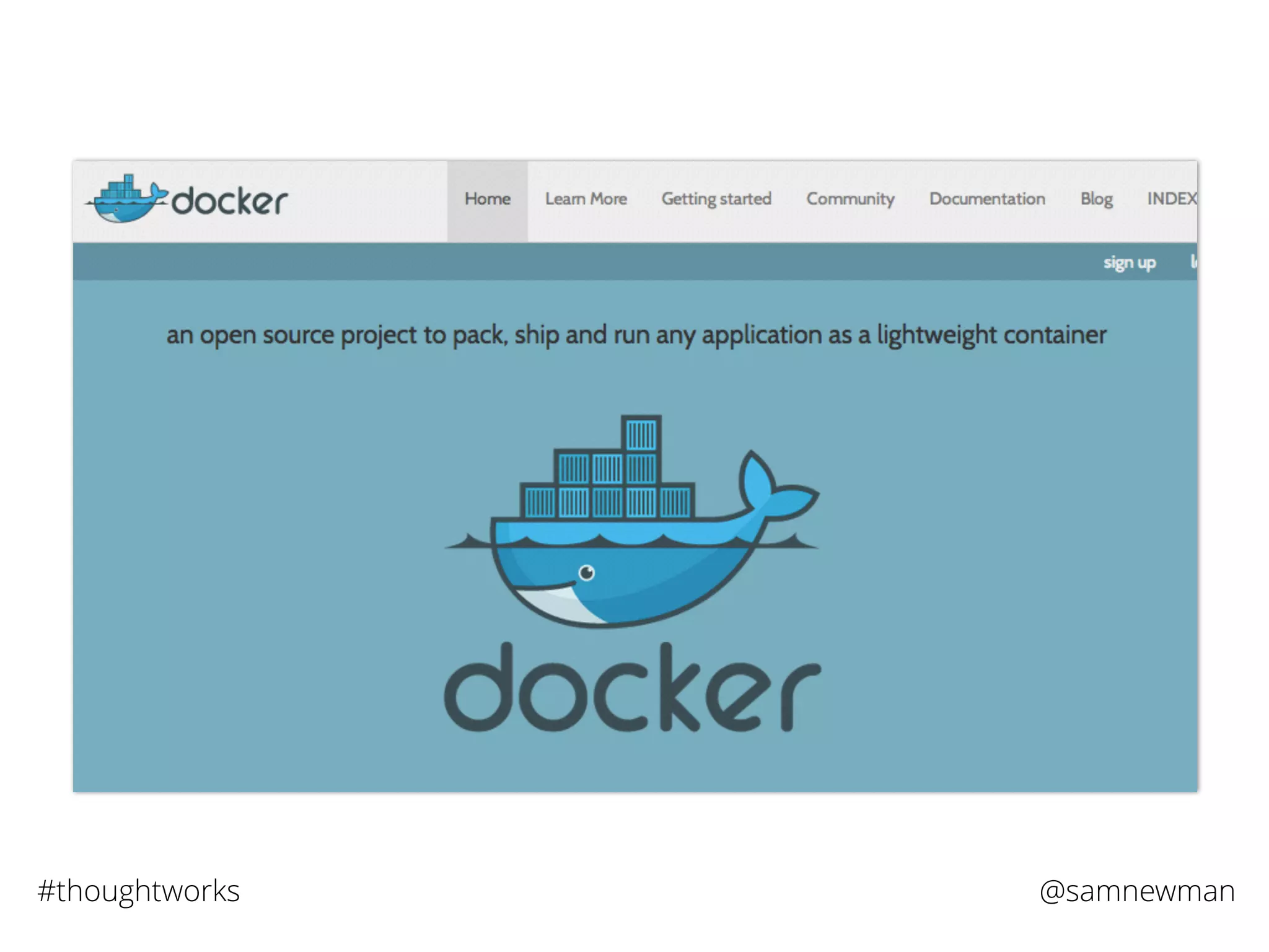 @samnewman#thoughtworks
 