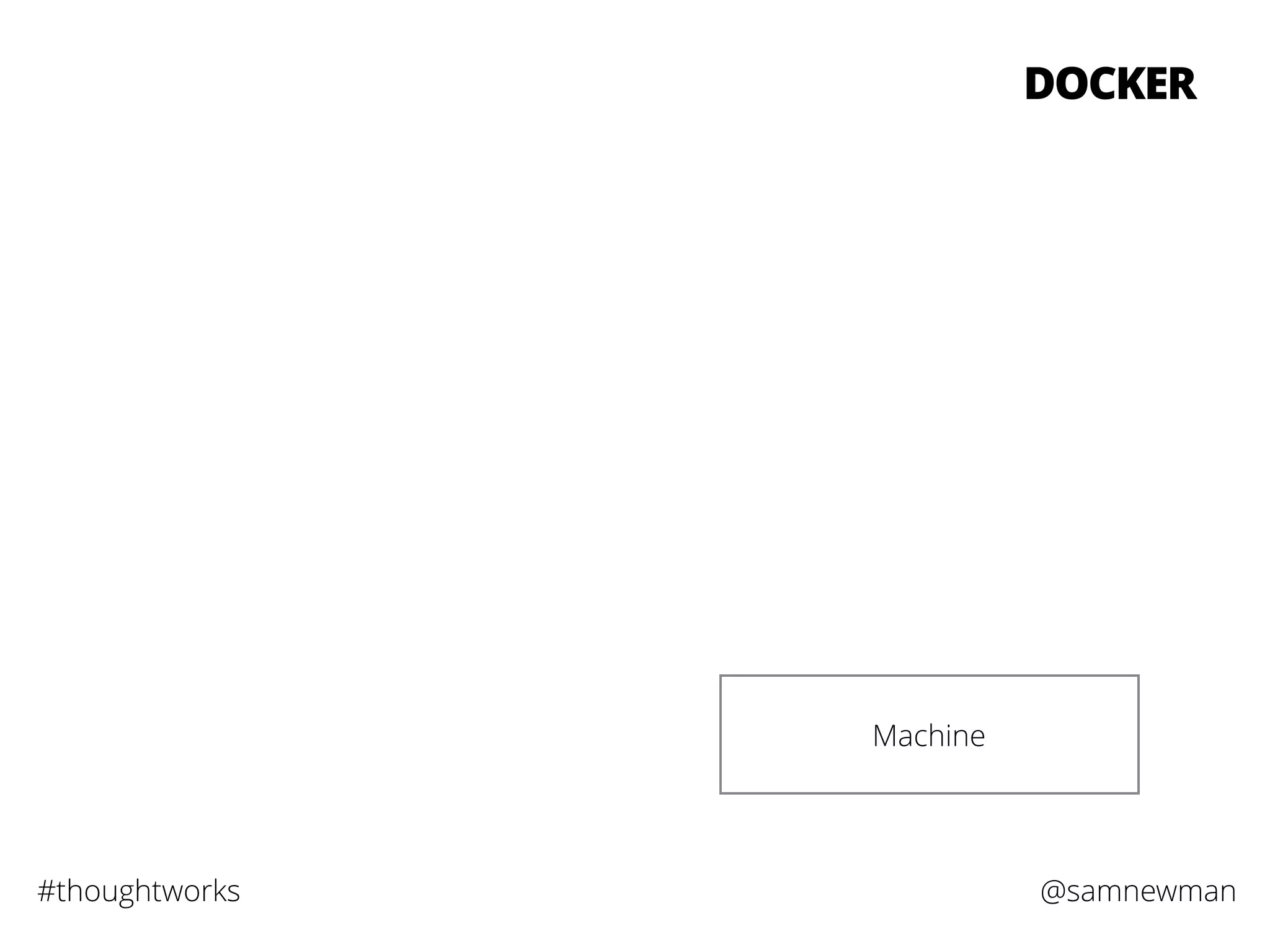 @samnewman#thoughtworks
DOCKER
Machine
 