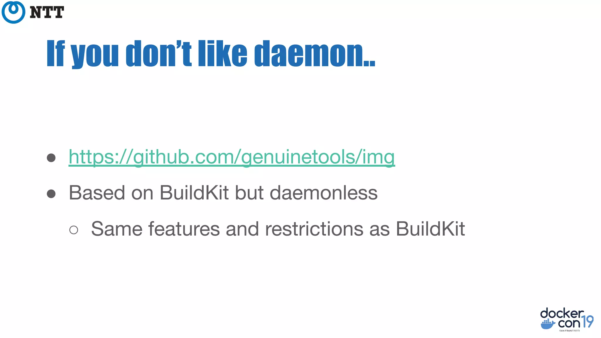 If you don’t like daemon..
●
●
○
 