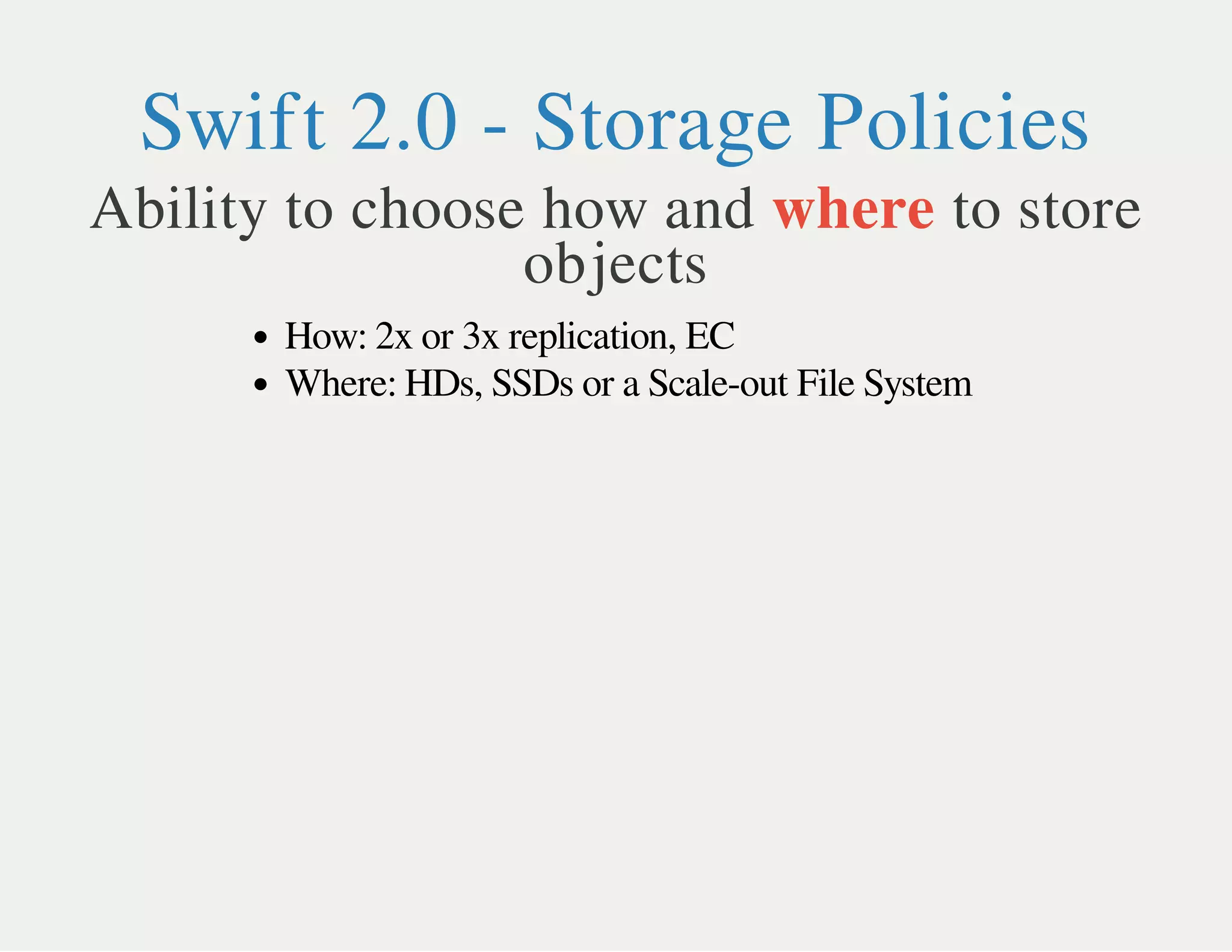 Deploying swift on a scale out file system | PPT