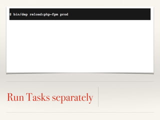 Run Tasks separately
 
