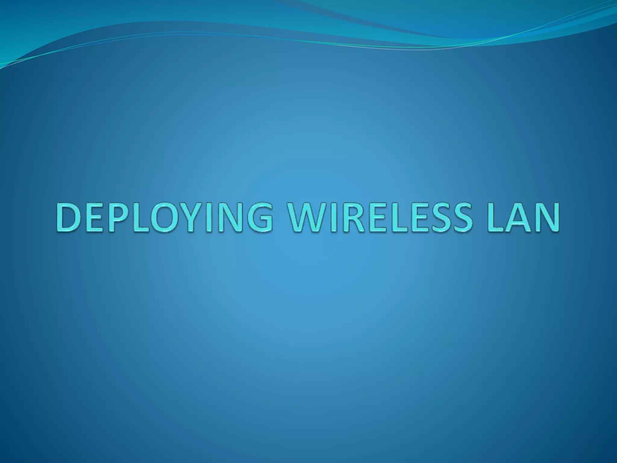 Wireless LAN | PPT