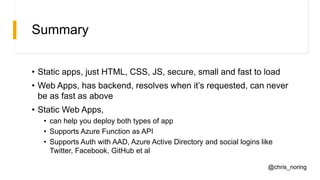 Deploying your static web app to the Cloud | PPT