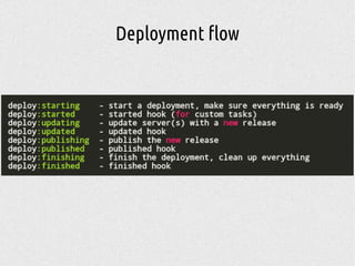 Deployment flow
 
