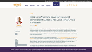 @rachelandrew | Read more at http://rachelandrew.co.uk/presentations/deploy
https://echo.co/blog/os-x-1010-yosemite-local-development-environment-apache-php-and-mysql-homebrew
@rachelandrew | Read more at http://rachelandrew.co.uk/presentations/deploy
 