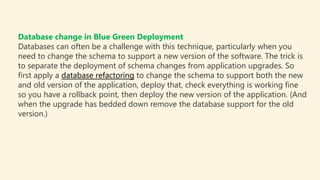 How Do Blue-Green Deployments Work?
With a few caveats that we’ll explore later, blue-green pretty much
checks all the box...