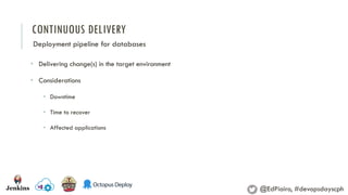 Deployment pipeline for databases | PDF