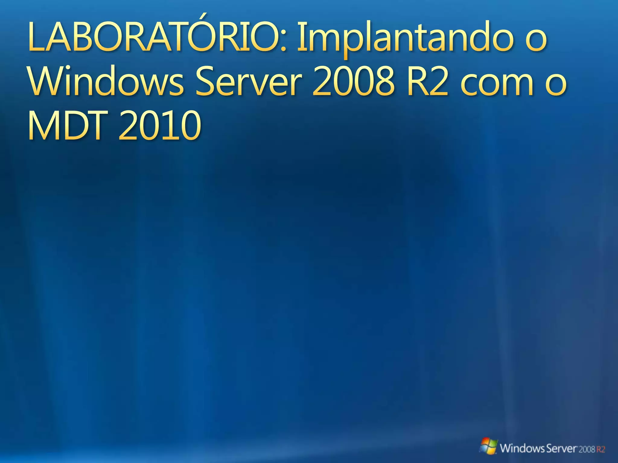 Base da Implantação de ServidorIMAGEMENTREGAMIGRAÇÃOGerenciamento e Manutenção de Imagens de ImplantaçãoAdicionar/Remover Drivers e Pacotes Gerenciamento de Imagem de WIM e VHDFerramentas de Migração do Windows ServerMigração de Dados e FunçõesMantém as Configurações do SO, os Recursos, os Compartilhamentos e os DadosServiços de Implantação do WindowsMulticastTransmissão Múltipla de FluxosProvisionamento de Driver DinâmicoInicialização a partir do suporte ao VHDTAREFAS INTEGRADAS