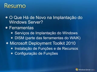 LABORATÓRIO: Implantando o Windows Server 2008 R2 com o MDT 2010
