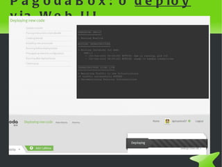 PagodaBox: o deploy via Web UI




                 
 