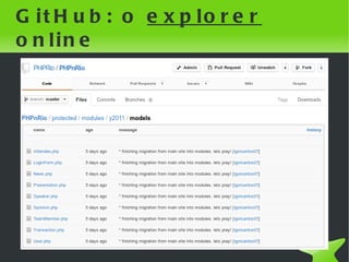 GitHub: o explorer online




                  
 