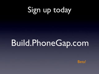 PhoneGap Build Presentation at Deploy2010