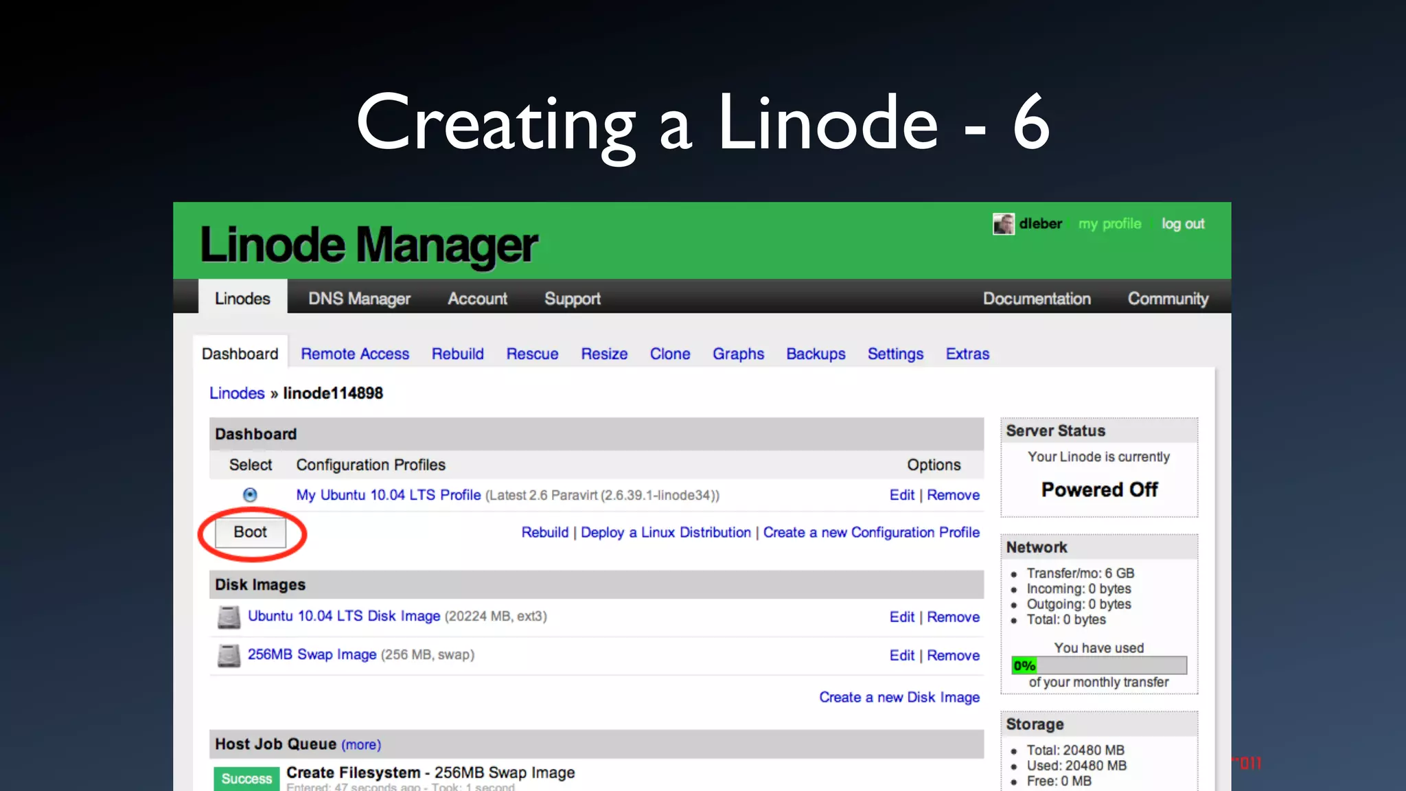 Creating a Linode - 6
 