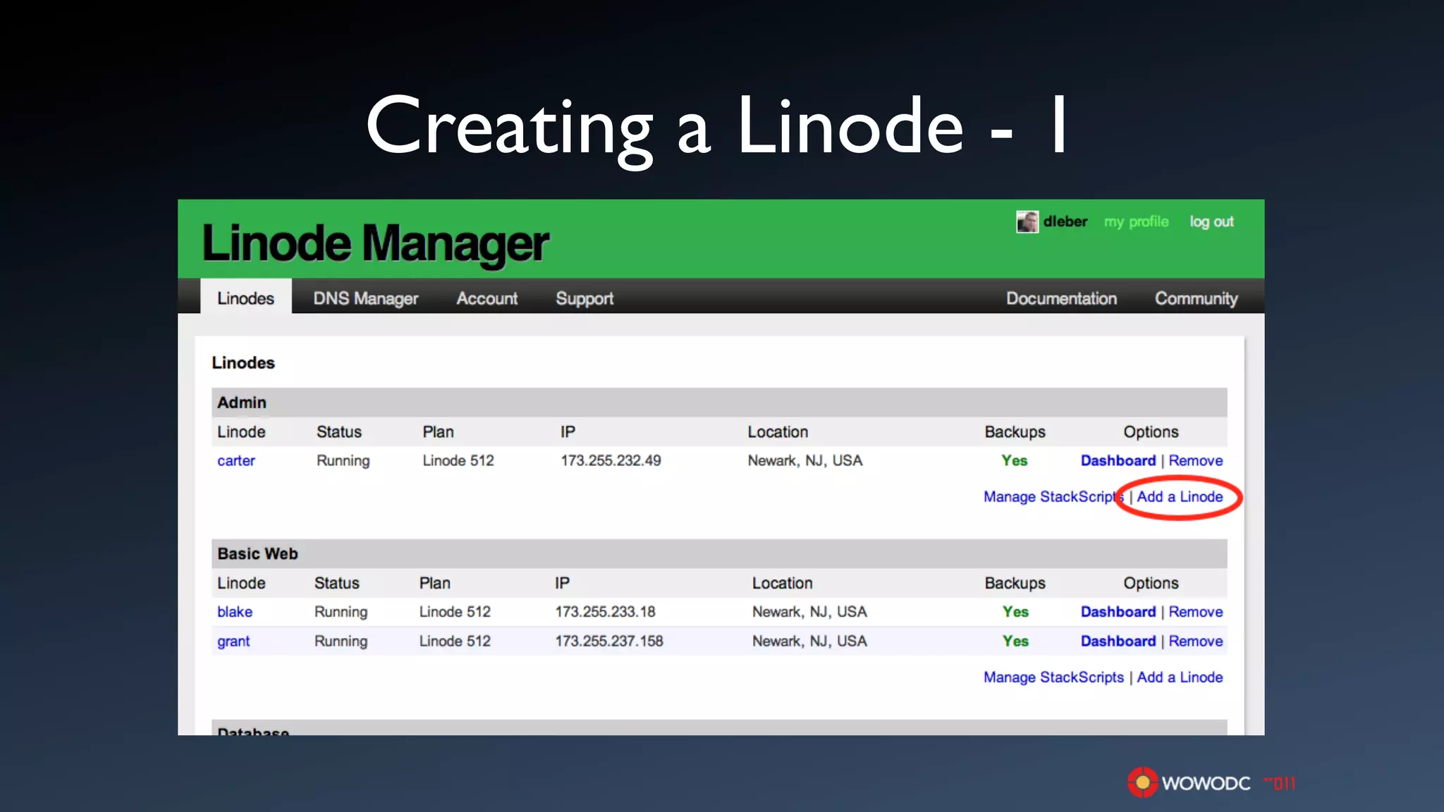 Creating a Linode - 1
 