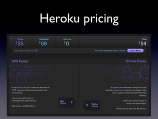 Heroku pricing
 