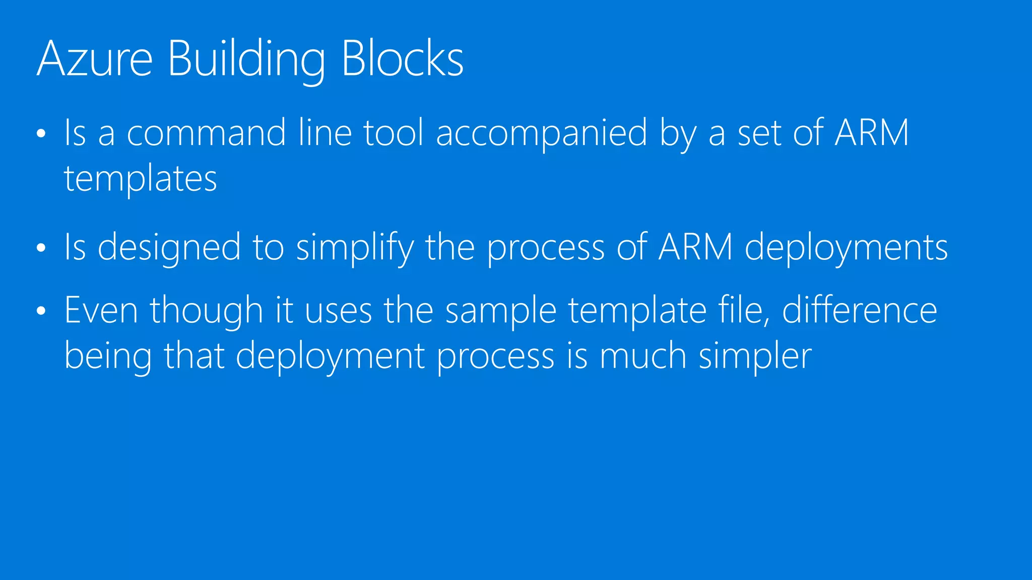 Deploy Resources to Azure using ARM templates