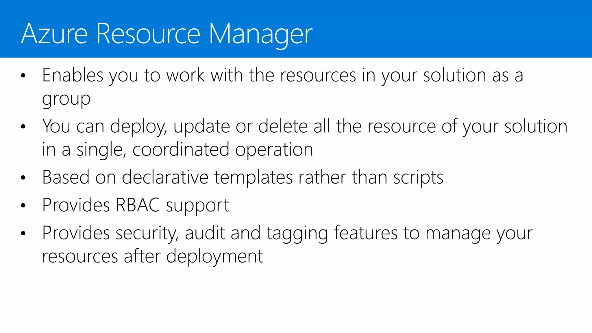 Deploy Resources to Azure using ARM templates