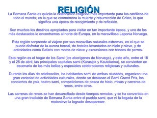 LAPONIA RELIGIÓN 