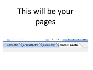 This will be your
     pages
 