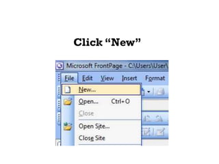 Click “New”
 