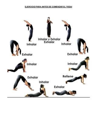 EJERCICIO PARA ANTES DE COMENZAR EL YOGA!
 