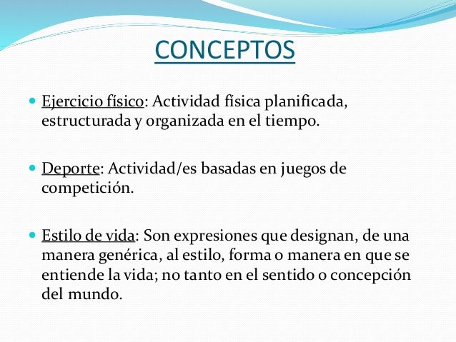 Deporte, ejercicio y estilos de vida